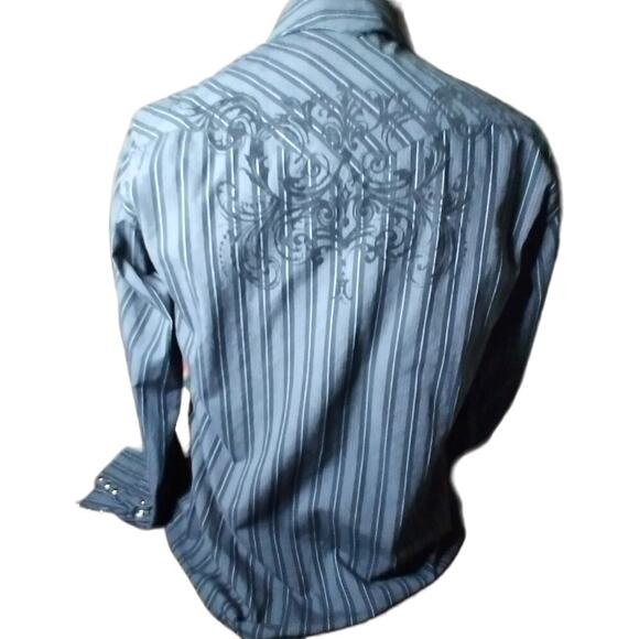 Brooks & Dunn Collection L Panhandle Slim pearl snaps long sleeved shirt - Picture 4 of 6